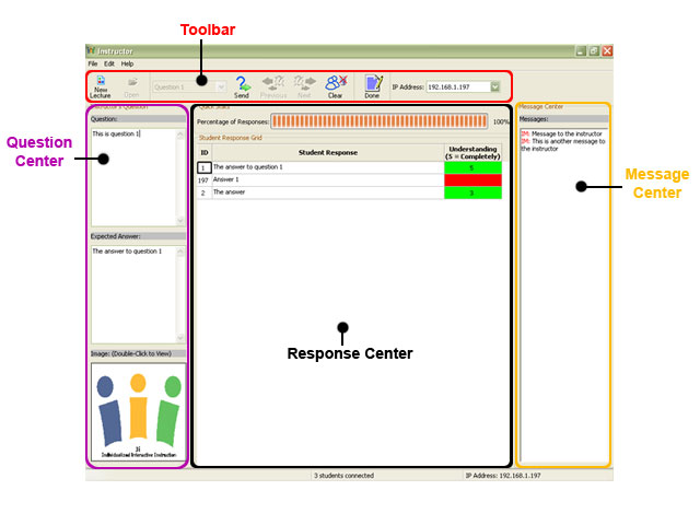 Instructor Application User Interface